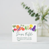 地元で栽培された農家市場ベビーおむつラッフル エンクロージャーカード (スタンド正面)