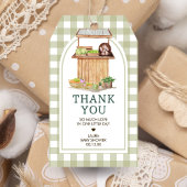 地元で栽培された農家市場ベビーシャワーメッセージカード ギフトタグ