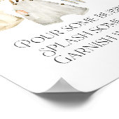 地元で栽培された農家市場ベビーシャワーモモモザバー ポスター (角)