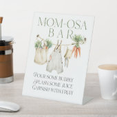 地元で栽培された農家市場ベビーシャワーモモモザバー 台座サイン (インサイチュ)