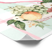 地元で栽培された農家市場ベビーシャワー歓迎 ポスター (角)