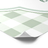 地元で栽培された農家市場ベビーシャワー歓迎 ポスター (角)