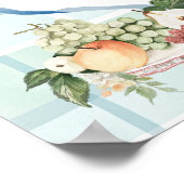 地元で栽培された農家市場ベビーシャワー歓迎 ポスター (角)