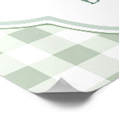 地元で栽培された農家市場ベビーシャワー歓迎 ポスター (角)