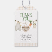 地元で栽培された農家市場Bohoベビーシャワー ギフトタグ (正面)