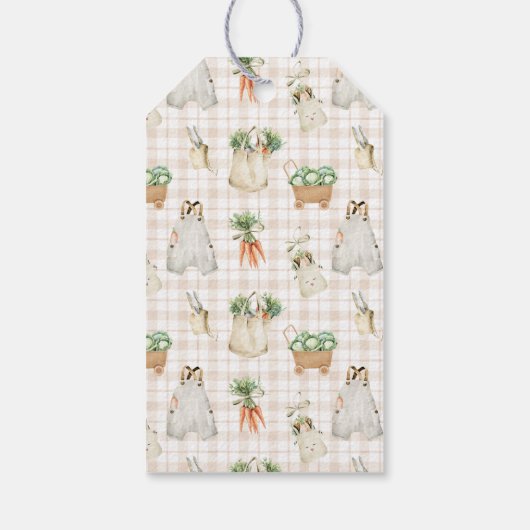 地元で栽培された農家市場Bohoベビーシャワー ギフトタグ (裏面)