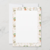 地元で栽培された農家市場Bohoベビーシャワー サンキューカード (裏面)