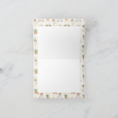 地元で栽培された農家市場Bohoベビーシャワー サンキューカード (内部)