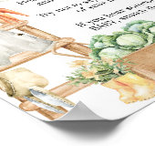 地元で栽培された農家市場Bohoベビーシャワー ポスター (角)