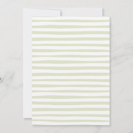 地元で栽培された農家男女兼用ベビーシャワー 招待状 (裏面)