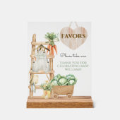 地元で栽培された農家素朴の赤ちゃんシャワーの好意 アクリルサイン (正面)