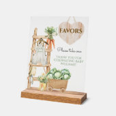 地元で栽培された農家素朴の赤ちゃんシャワーの好意 アクリルサイン (傾斜)