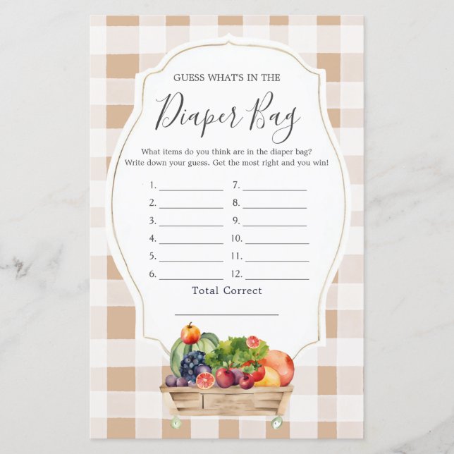 地元で栽培された野菜の農家おむつバッグ (正面)