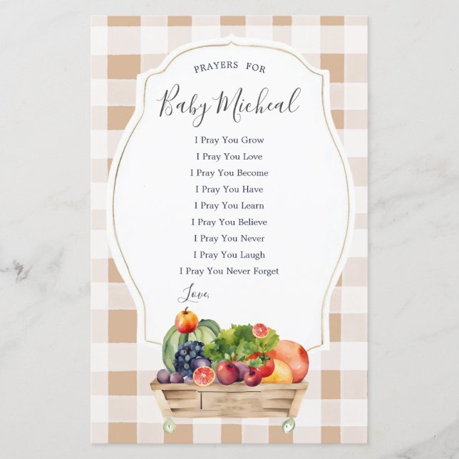 地元で栽培された野菜の農家祈りの言葉ベビー (正面)