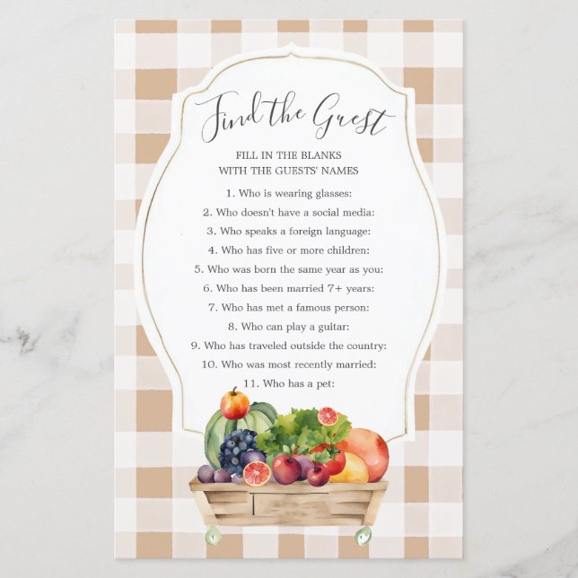 地元で栽培された野菜農家がゲストゲームを見つける (正面)