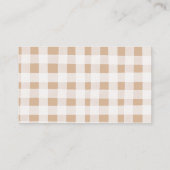 地元で栽培された野菜農家市場おむつラッフル エンクロージャーカード (裏面)