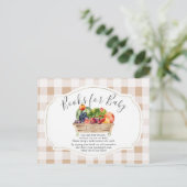 地元で栽培された野菜農家市場の書籍ベビー ポストカード (スタンド正面)