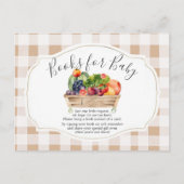 地元で栽培された野菜農家市場の書籍ベビー ポストカード (正面)