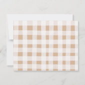 地元で栽培された野菜農家市場ベビーシャワー サンキューカード (裏面)