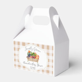 地元で栽培された野菜農家市場ベビーシャワー フェイバーボックス