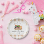 地元で栽培された野菜農家市場ベビーシャワー ペーパープレート (パーティー)