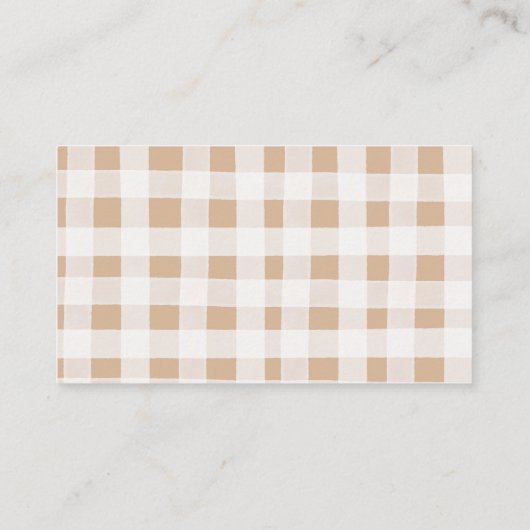 地元で栽培された野菜農家市場ベビー名簿 エンクロージャーカード (裏面)