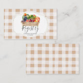 地元で栽培された野菜農家市場ベビー名簿 エンクロージャーカード (正面/裏面)