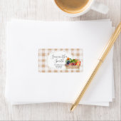 地元で栽培された野菜農家市場住所 シール (インサイチュ)