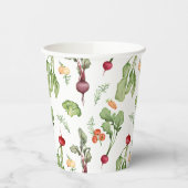 地元で栽培された野菜農家市場 紙コップ (左)