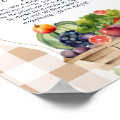 地元で栽培された野菜農家深夜おむつ ポスター (角)