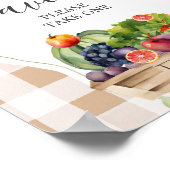 地元で栽培された野菜農家赤ちゃんシャワーの好意 ポスター (角)