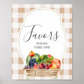 地元で栽培された野菜農家赤ちゃんシャワーの好意 ポスター (正面)