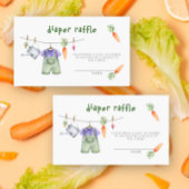 地元で栽培された野菜 – おむつラッフルチケット エンクロージャーカード