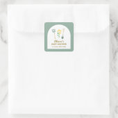 地元で栽培されたBohoフローラガーデニング赤ちゃんシャワー スクエアシール (バッグ)