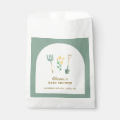 地元で栽培されたBohoフローラガーデニング赤ちゃんシャワー フェイバーバッグ (正面)