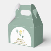 地元で栽培されたBohoフローラガーデニング赤ちゃんシャワー フェイバーボックス (裏面サイド)