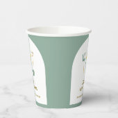 地元で栽培されたBohoフローラガーデニング赤ちゃんシャワー 紙コップ (左)