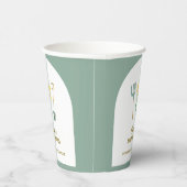 地元で栽培されたBohoフローラガーデニング赤ちゃんシャワー 紙コップ (右)