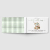 地元で素朴栽培された農家市場赤ちゃんシャワー ゲストブック (全面)