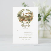 地元で素朴栽培された農家市場赤ちゃんシャワー 出欠カード (スタンド正面)