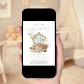 地元で素朴栽培された農家市場赤ちゃんシャワー 招待状