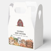 地元で素朴栽培された野菜の赤ちゃんシャワー フェイバーボックス (オープン)