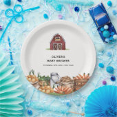 地元で素朴栽培された野菜の赤ちゃんシャワー ペーパープレート (パーティー)