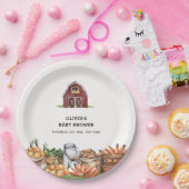 地元で素朴栽培された野菜の赤ちゃんシャワー ペーパープレート (パーティー)