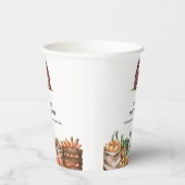 地元で素朴栽培された野菜の赤ちゃんシャワー 紙コップ (右)