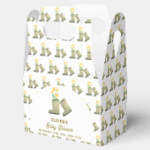 地元で育お洒落ったフローラブーツ赤ちゃんシャワー フェイバーボックス (オープン)