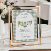 地元で育ったおむつラッフルサイン野菜セージ ポスター