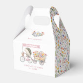 地元で育ったかわいいハリネズミ春ベビーシャワー フェイバーボックス (裏面サイド)