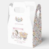 地元で育ったかわいいハリネズミ春ベビーシャワー フェイバーボックス (オープン)