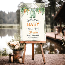 地元で育ったギンガムクロセスライン赤ちゃんシャワー